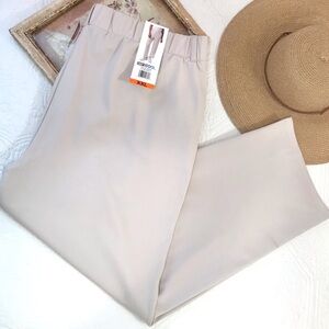32 Degrees Cool Stretch Twill Pull On Pants Cream NWT